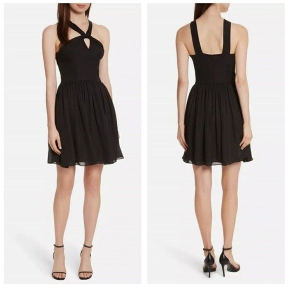 2 for $30 L’AGENCE Venetta Silk Black Silk Dress